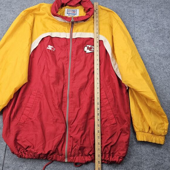 Vintage Kansas City Chiefs Starter Jacket Mens XL NFL Football Windbreaker 90s - Picture 5 of 8
